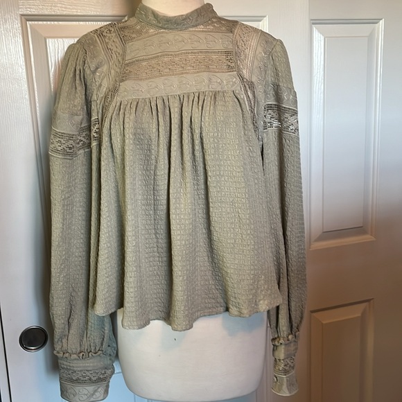 NWOT Free People It Takes Two Lace Babydoll Top - Picture 5 of 12